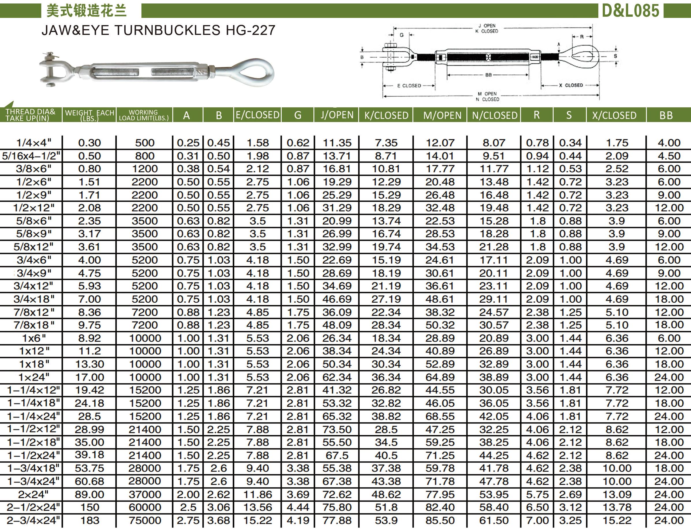 美式锻造花兰HG-227