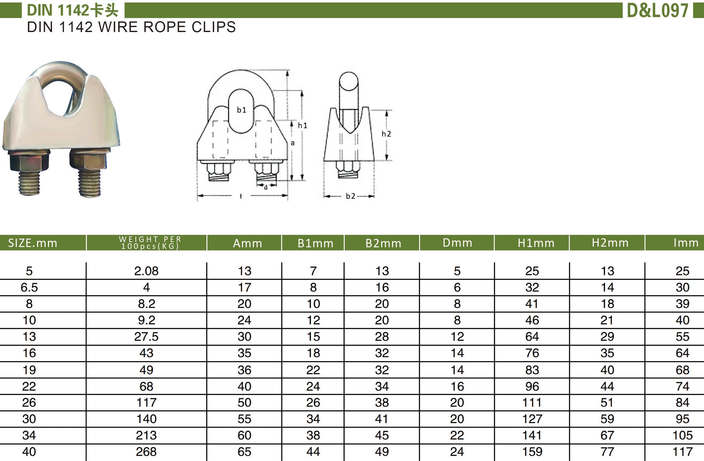 DIN 1142卡头 DIN 1142卡头